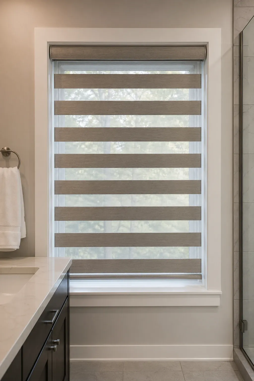 skylight instead of a wall window in a bathroom