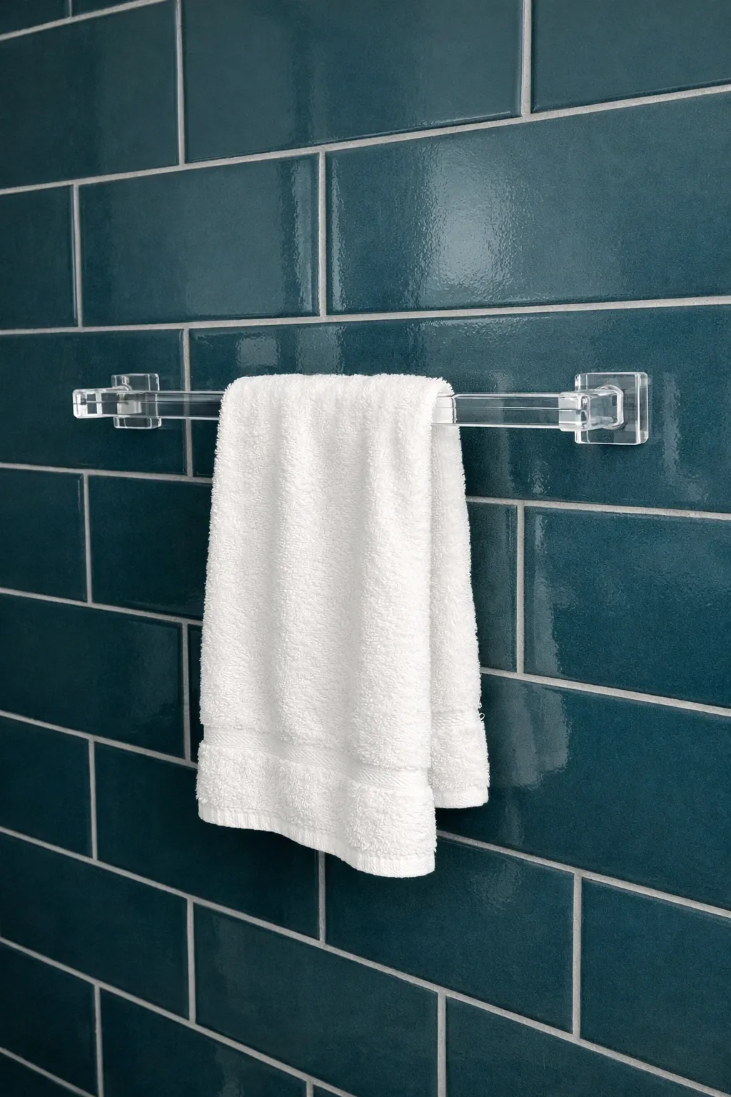 acrylic ghost bar in a bathroom
