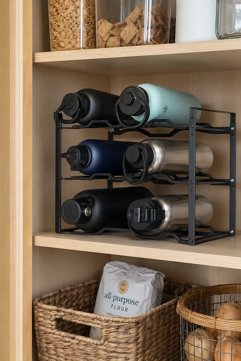 adjustable water bottle racks
