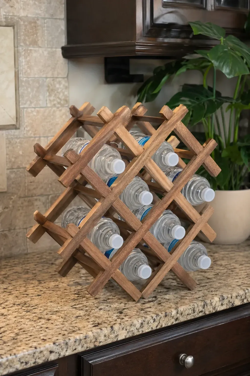 repurposed wine rack