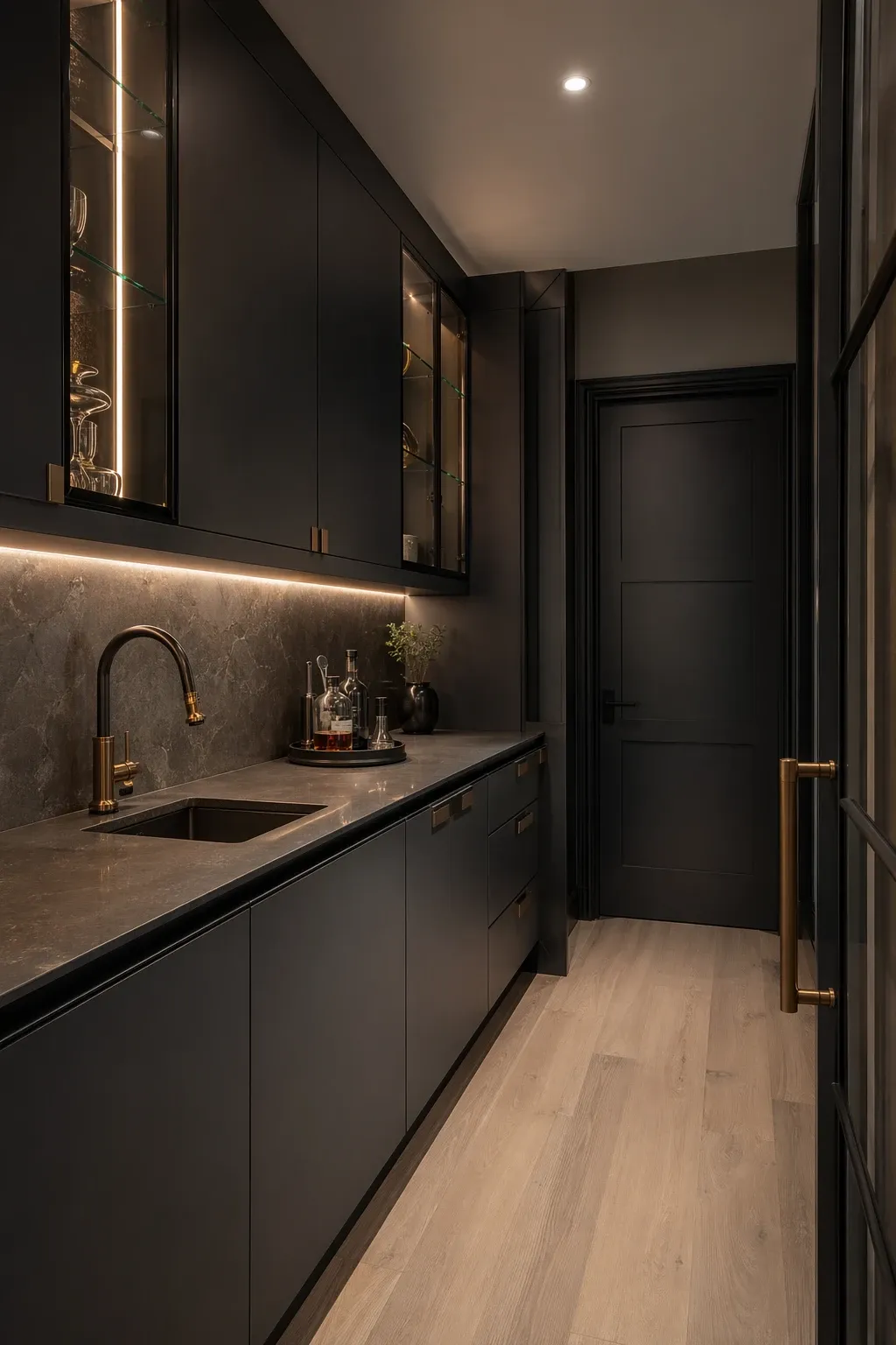 modern minimalist pantry