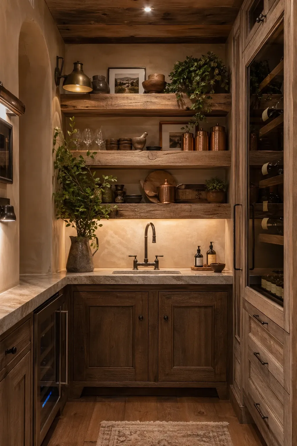 rustic pantry with character