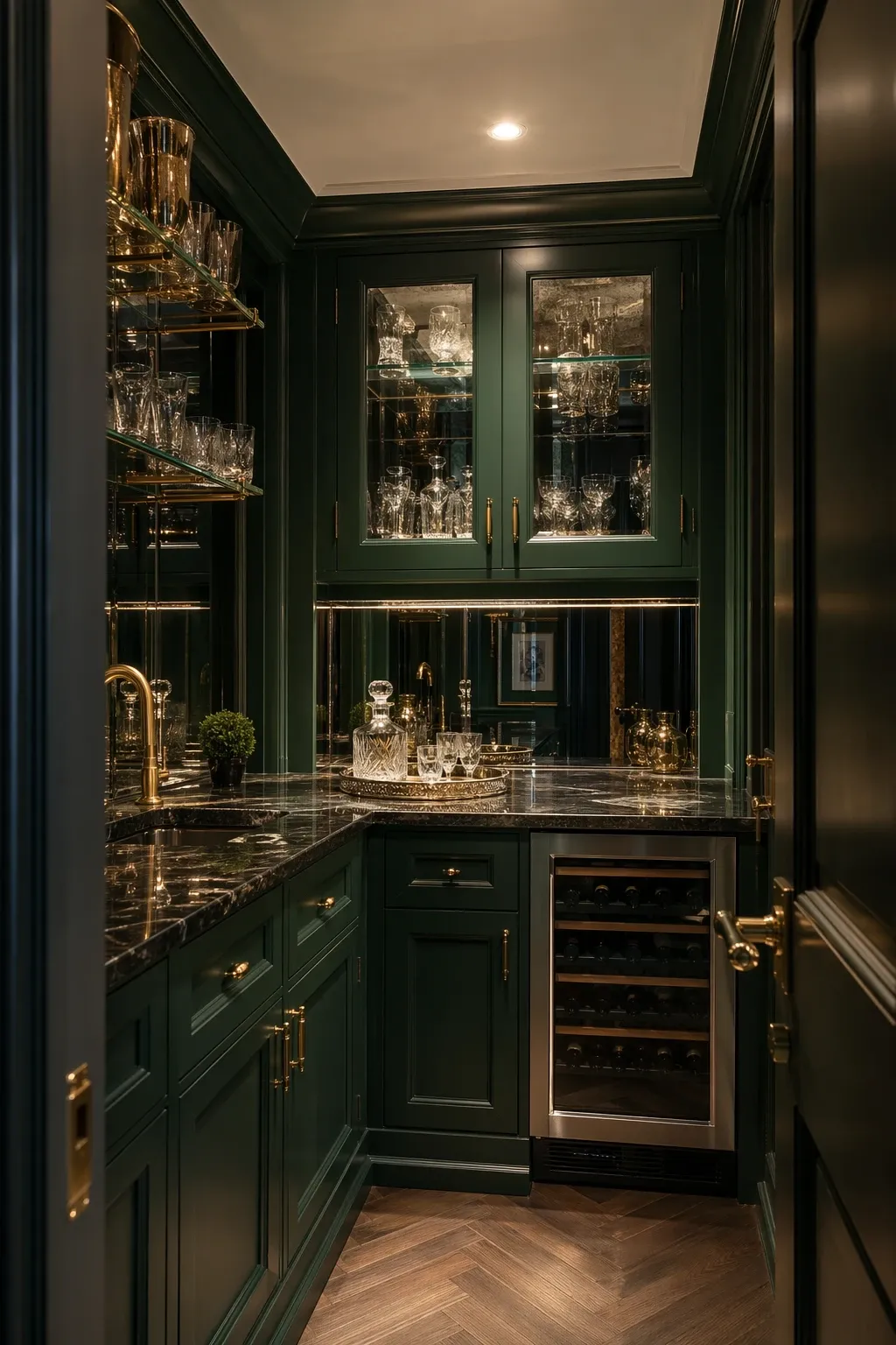 small but finished pantry