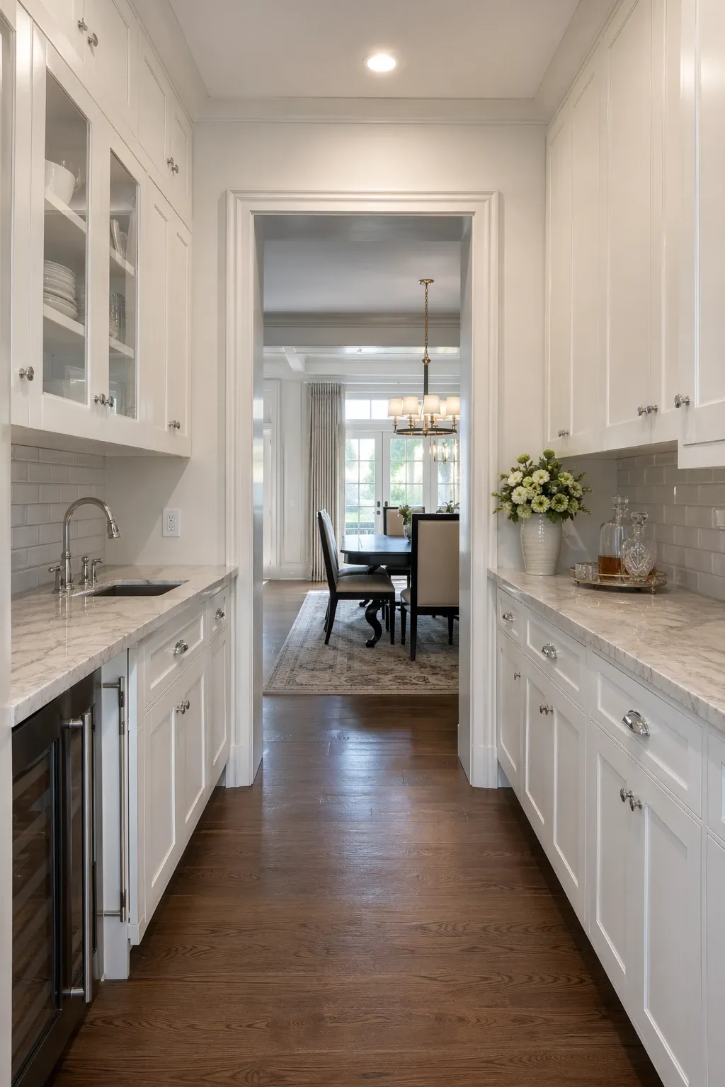 the walk-through corridor pantry