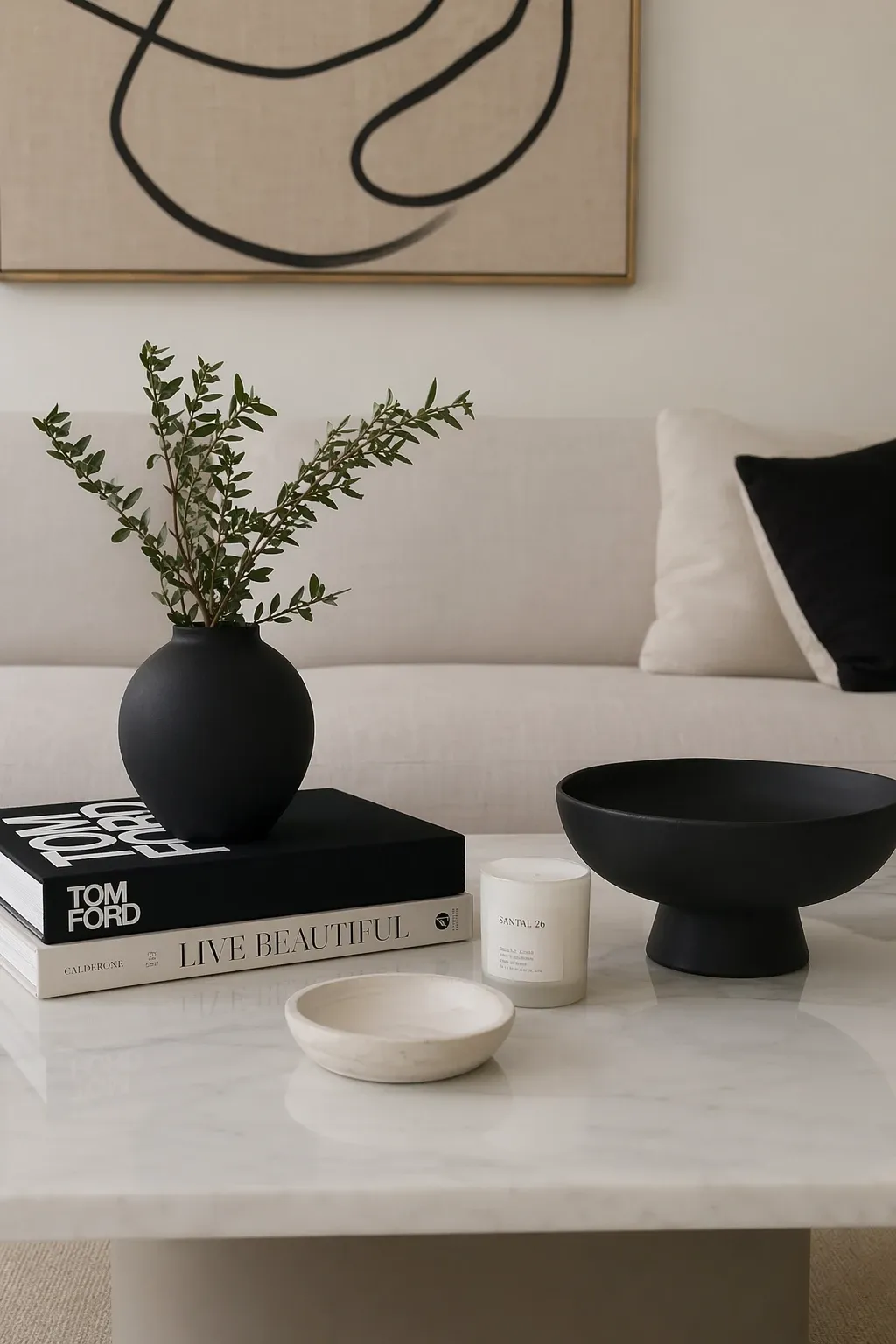 black and white ceramics