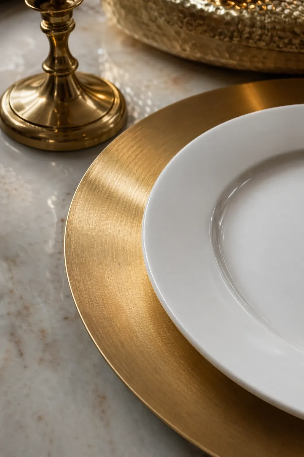 metallic accents