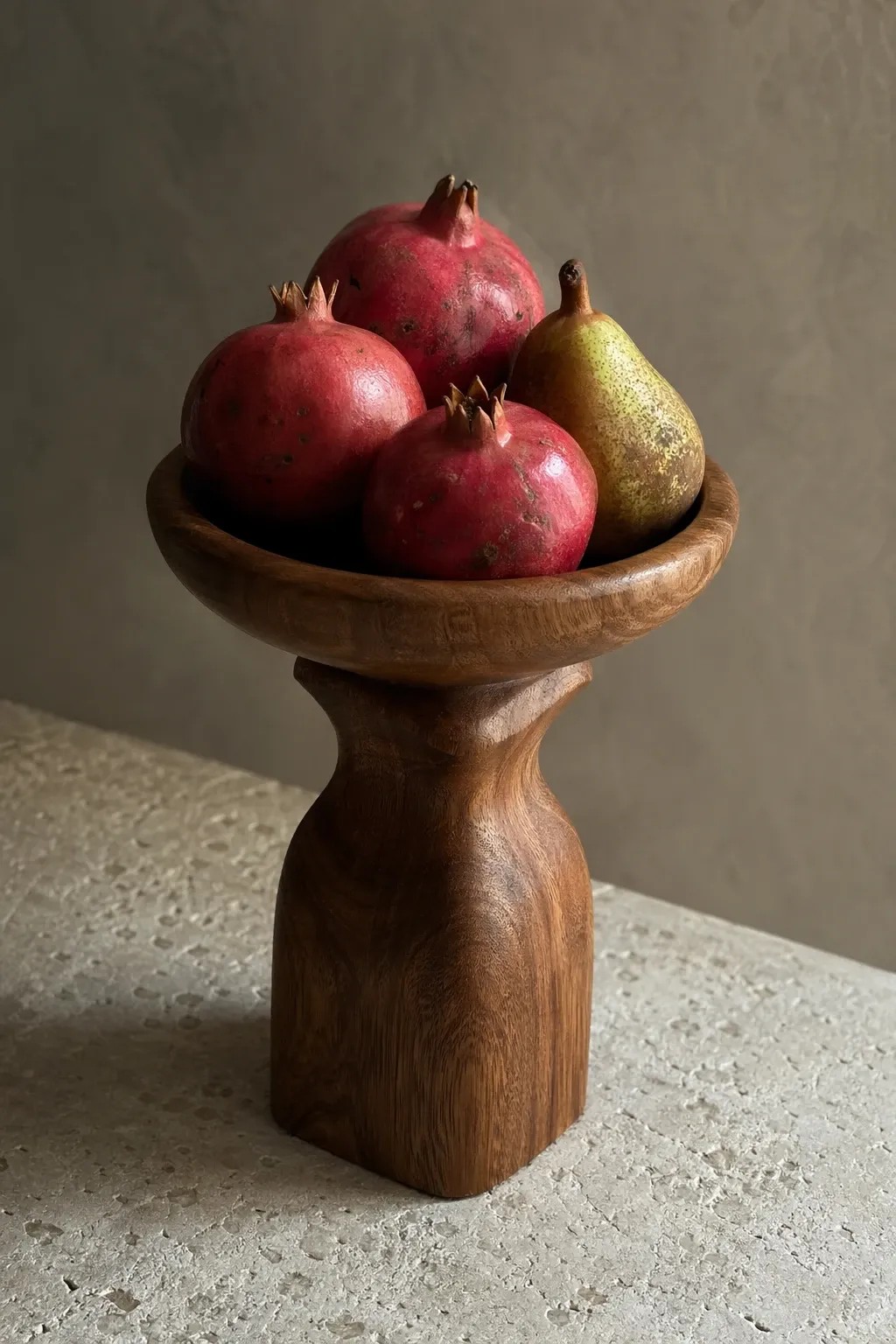 sculptural fruit display