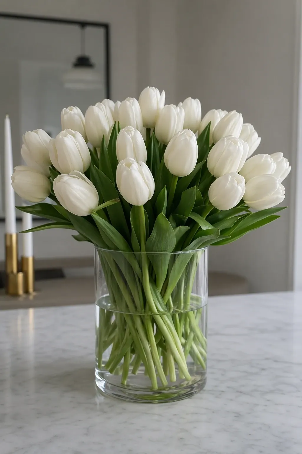 single color floral arrangement