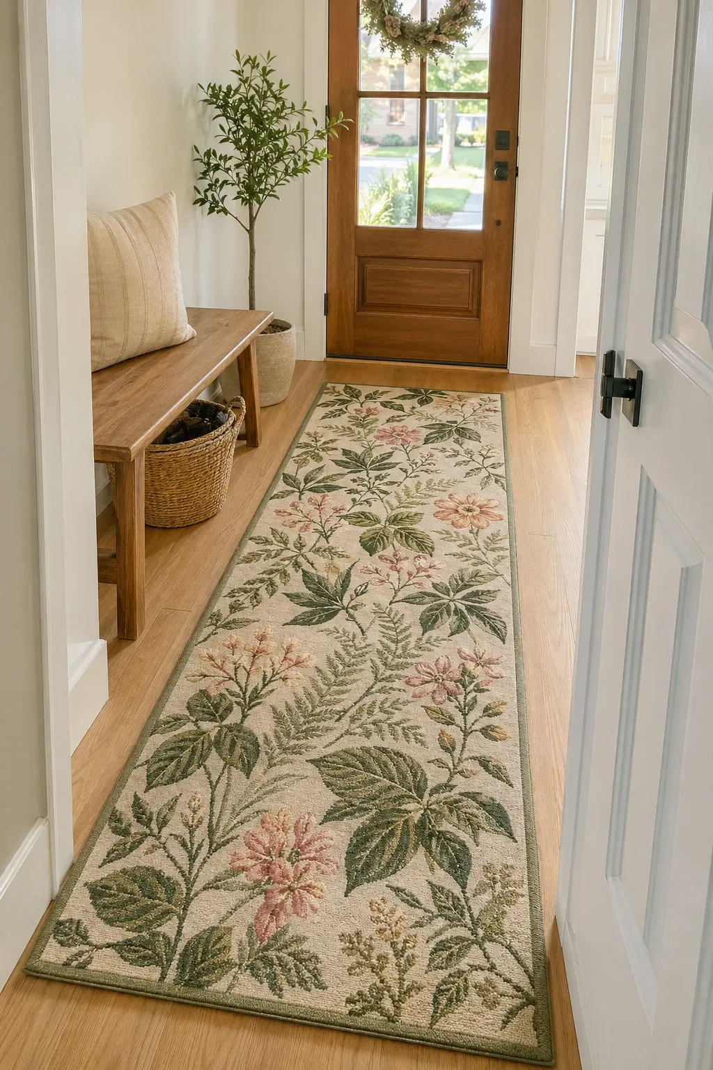 botanical and floral in a entryway