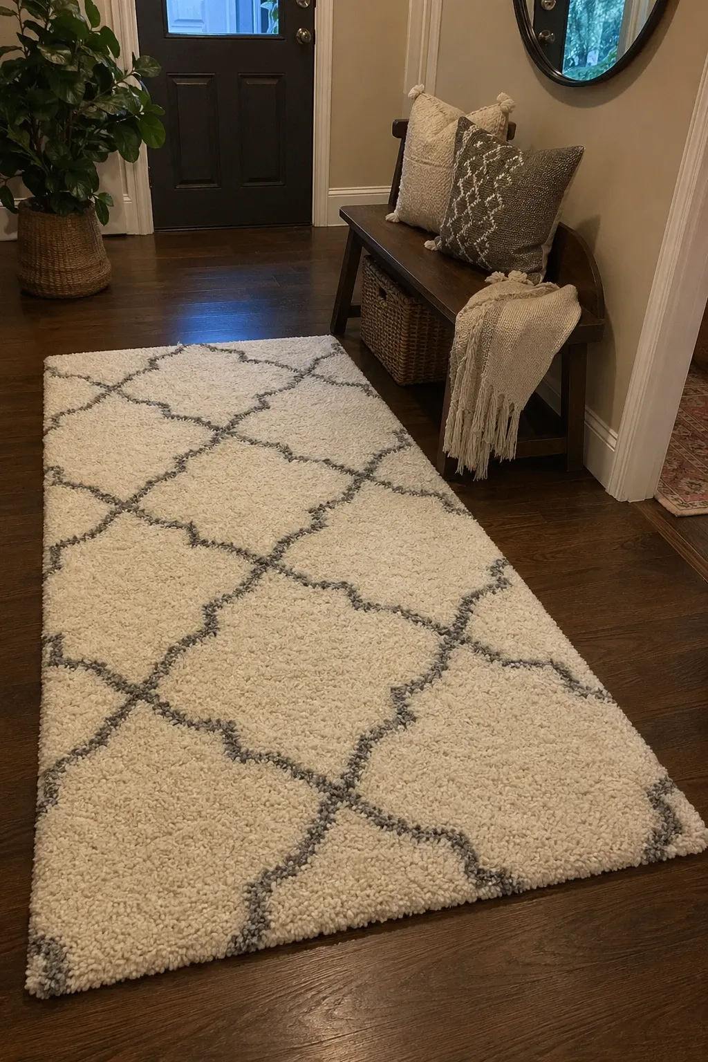 moroccan trellis in a entryway