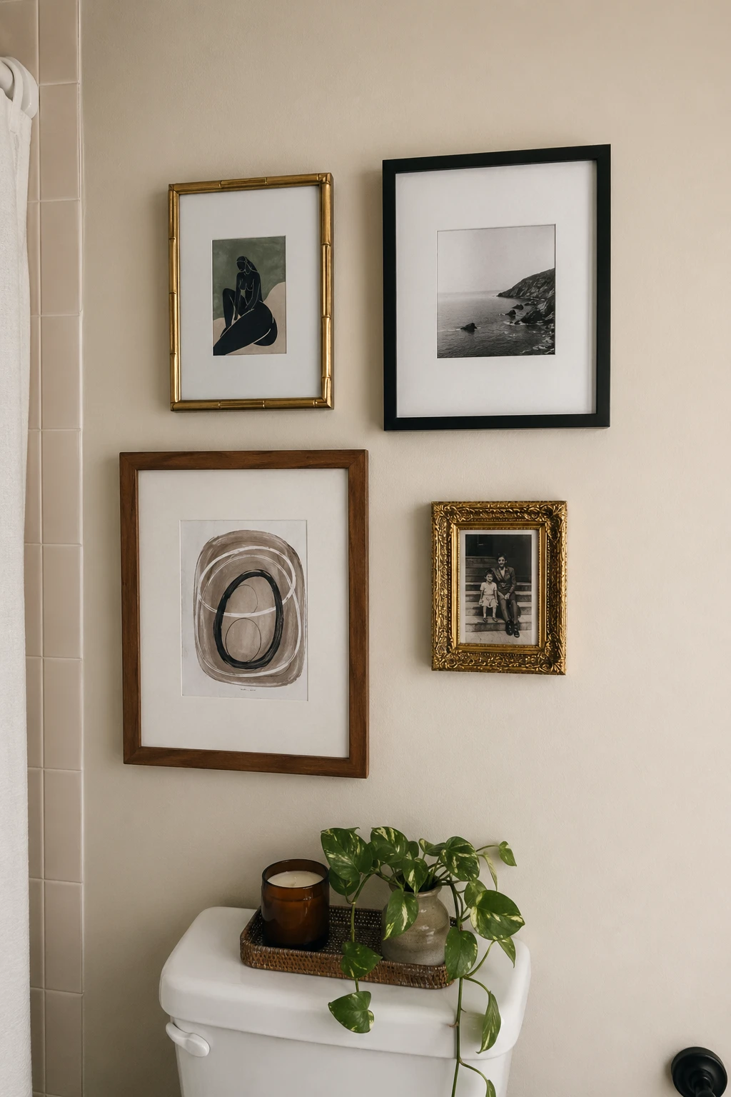 Gallery Wall of Small Frames