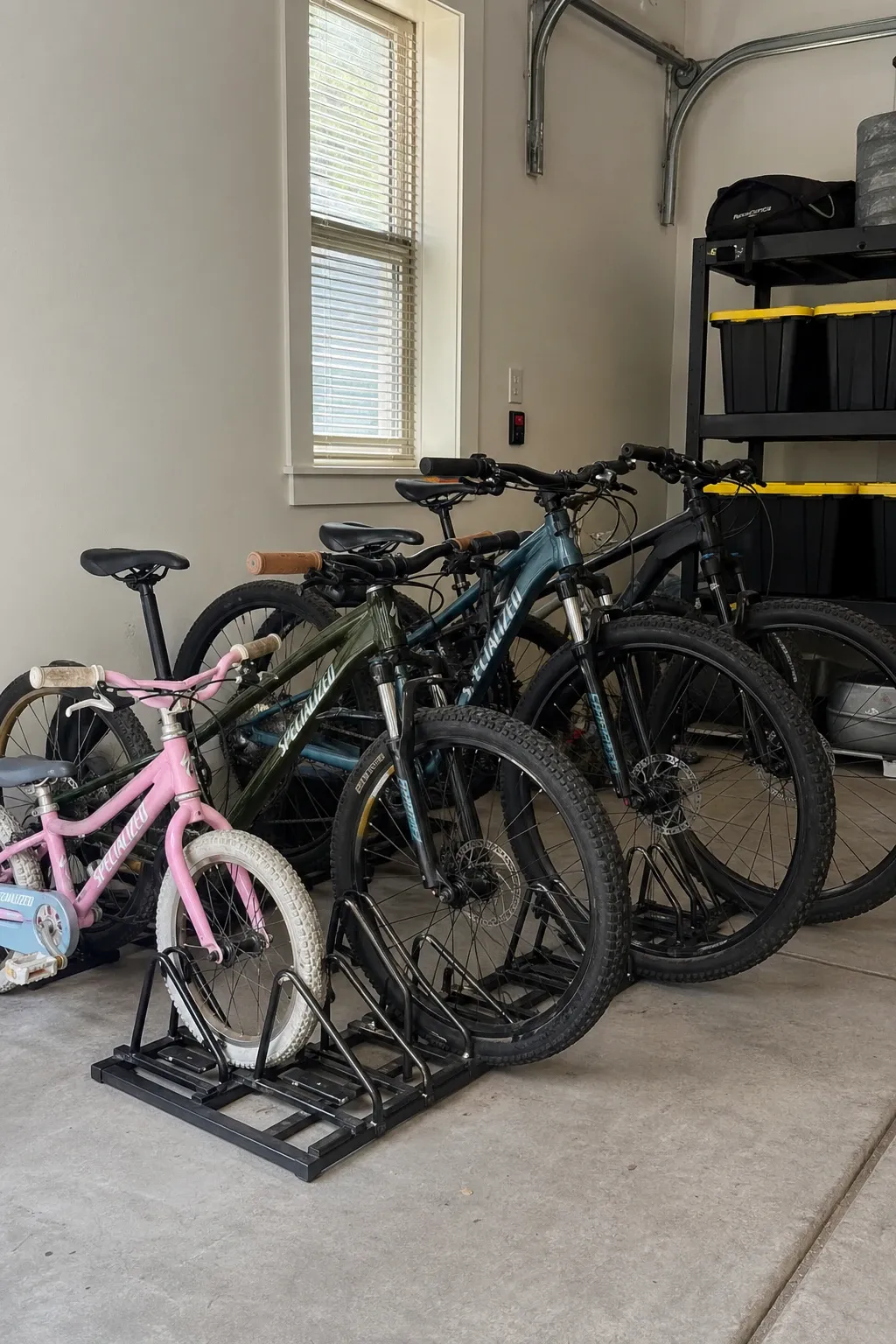 pegboard organization wall in a garage