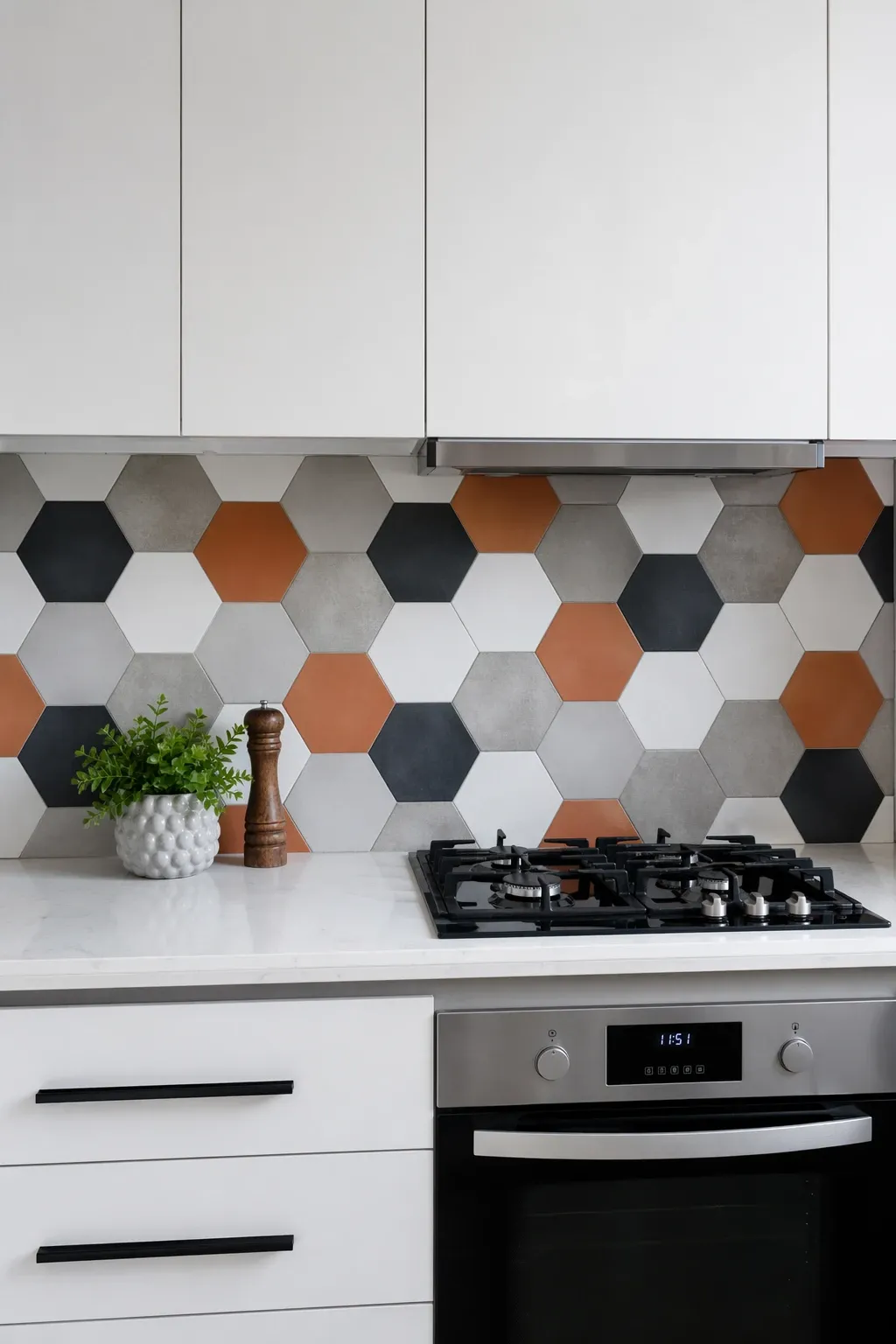 full-height backsplash to ceiling in a kitchen