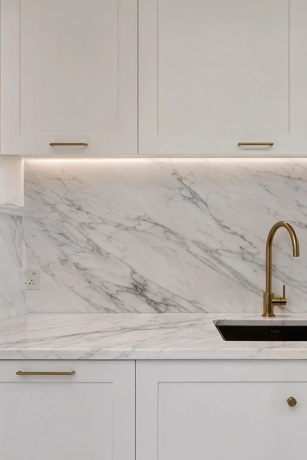 herringbone pattern tile in a kitchen