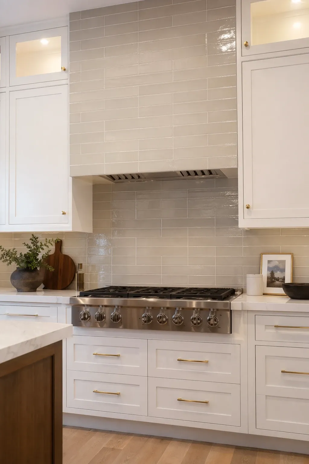 natural stone mosaic in a kitchen