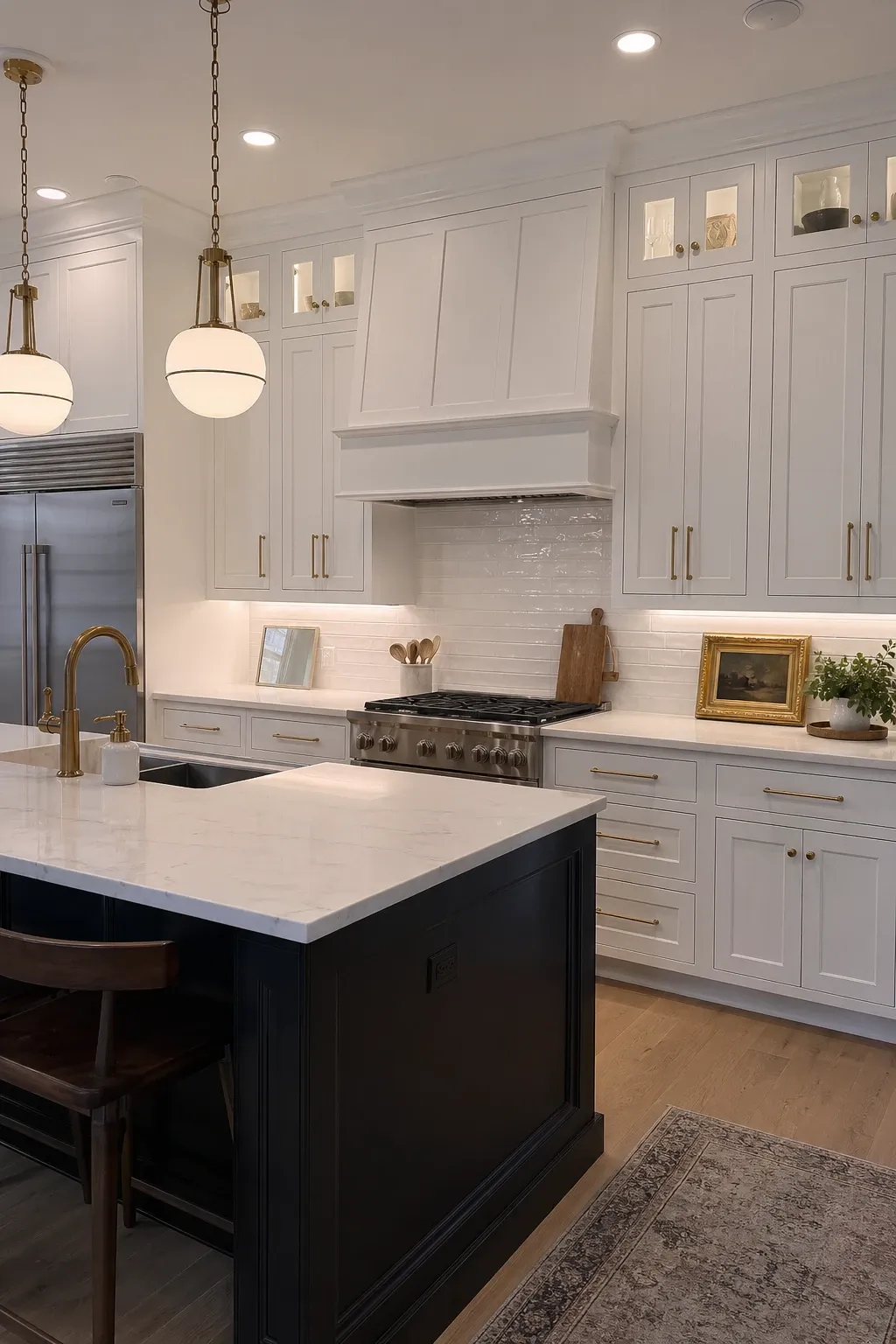 charcoal grey in a kitchen
