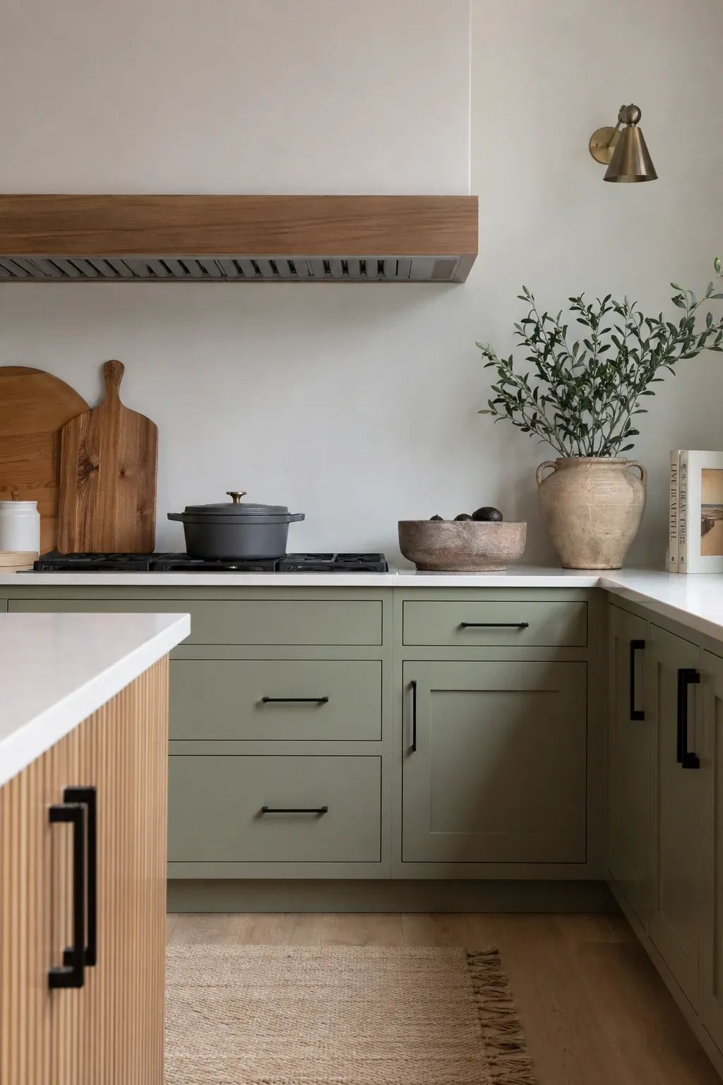 soft blue in a kitchen