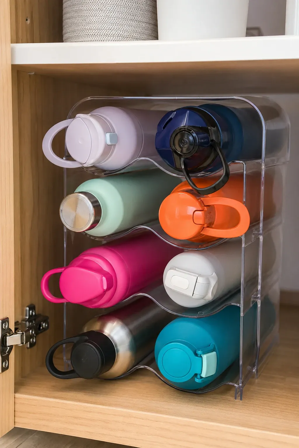 blind corner pull-out in a kitchen