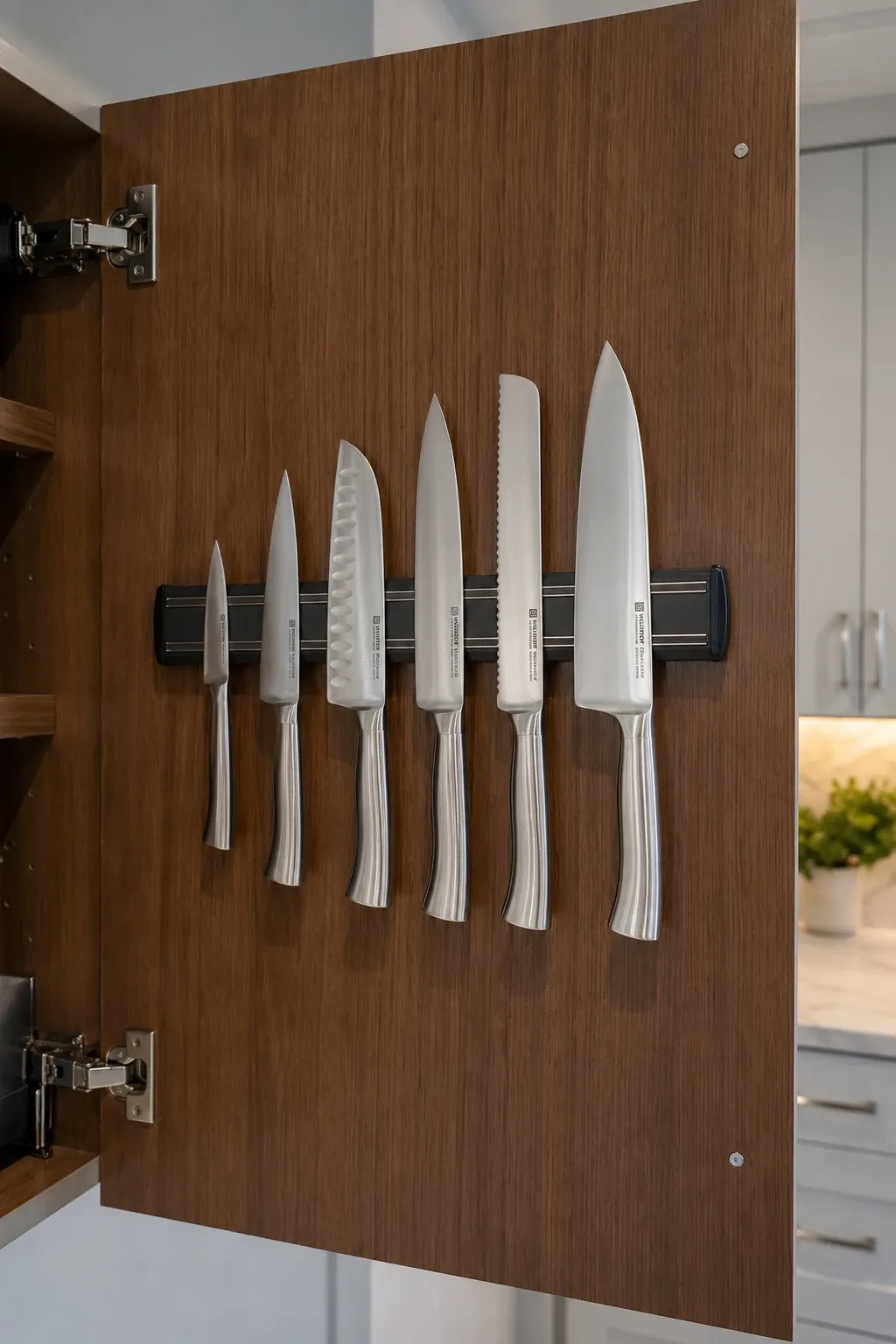 deep drawer dividers in a kitchen