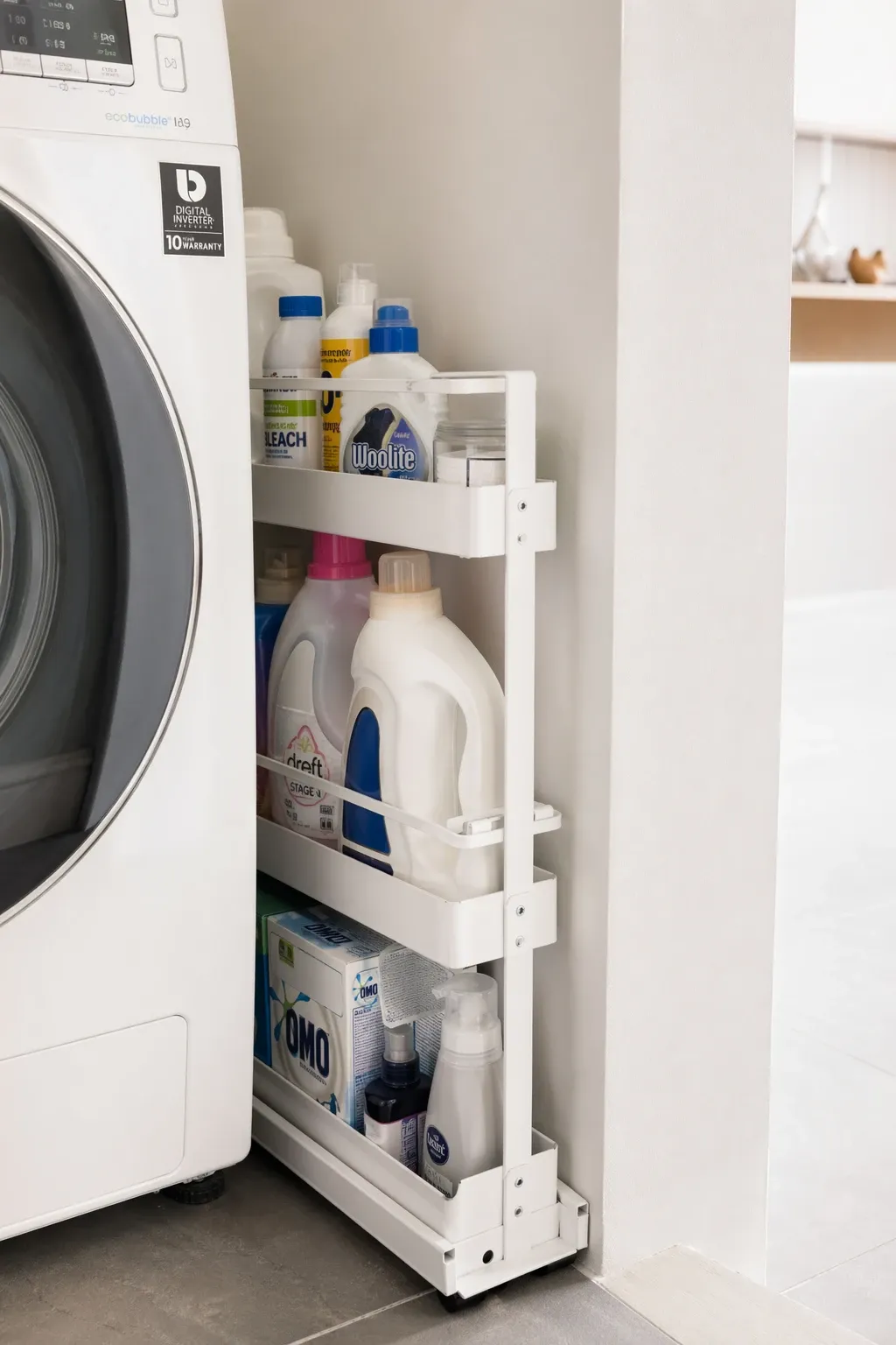consider a combo washer-dryer if you are truly squeezed in a laundry