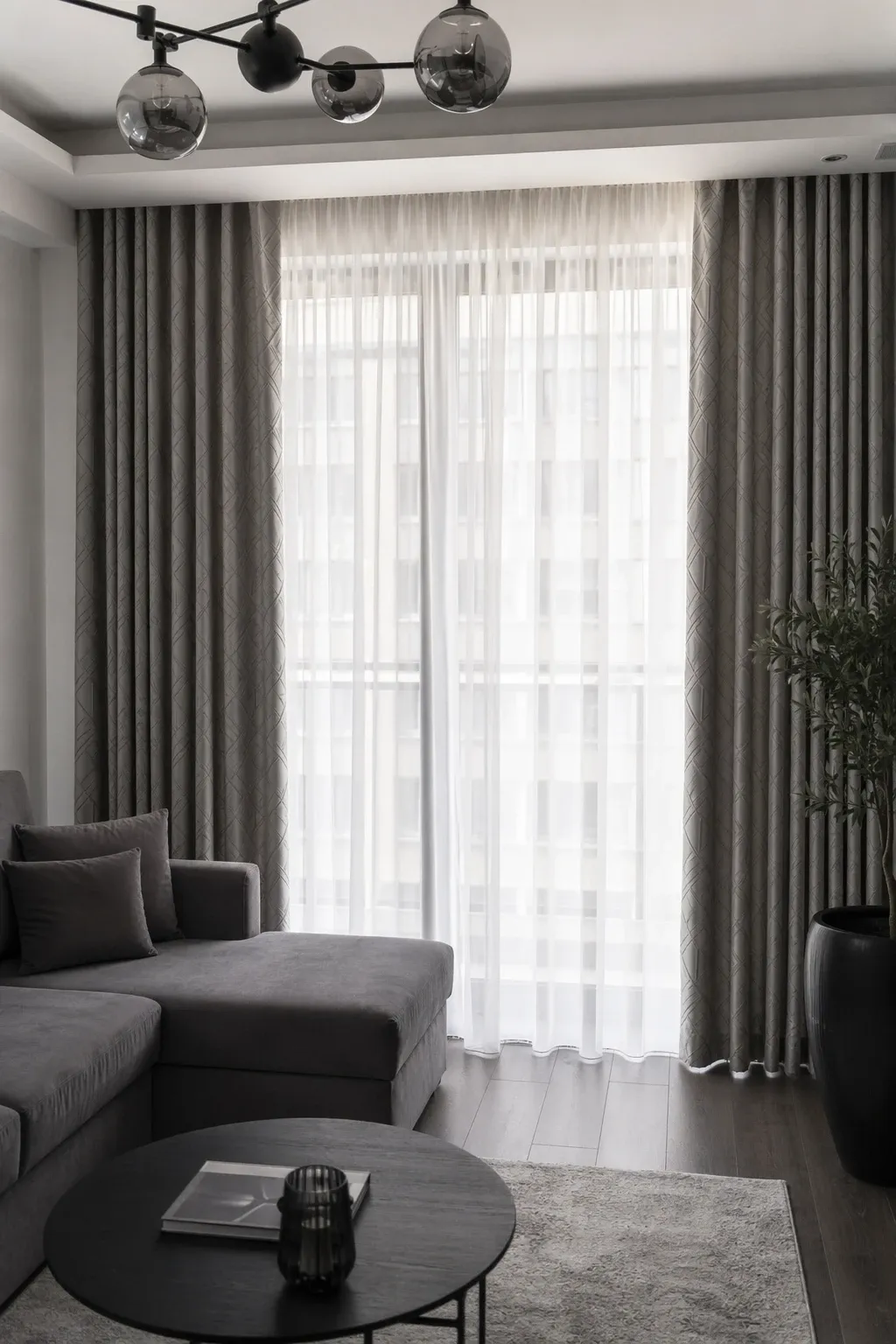 blackout lining for actual darkness in a living room
