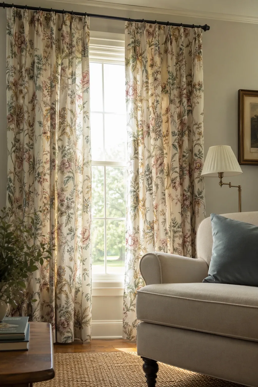 linen curtains for a room that breathes in a living room