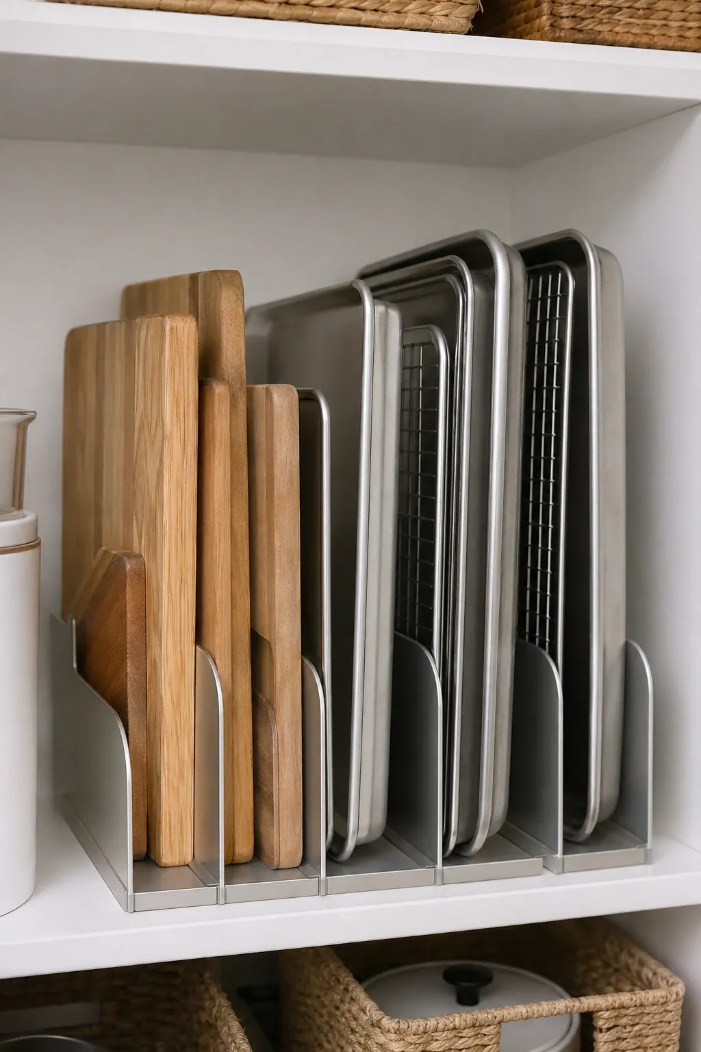 vertical divider rack