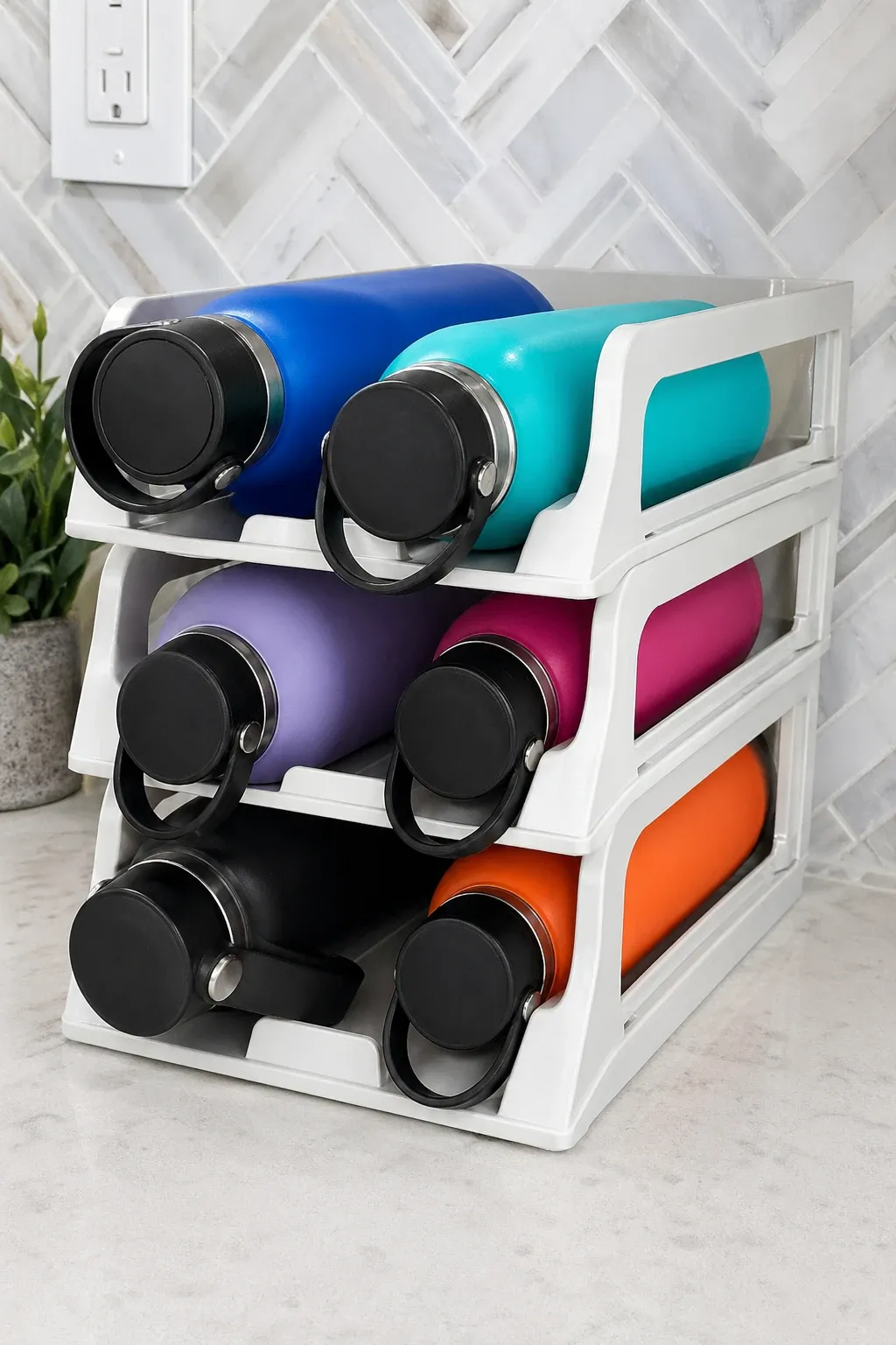 water bottle rack