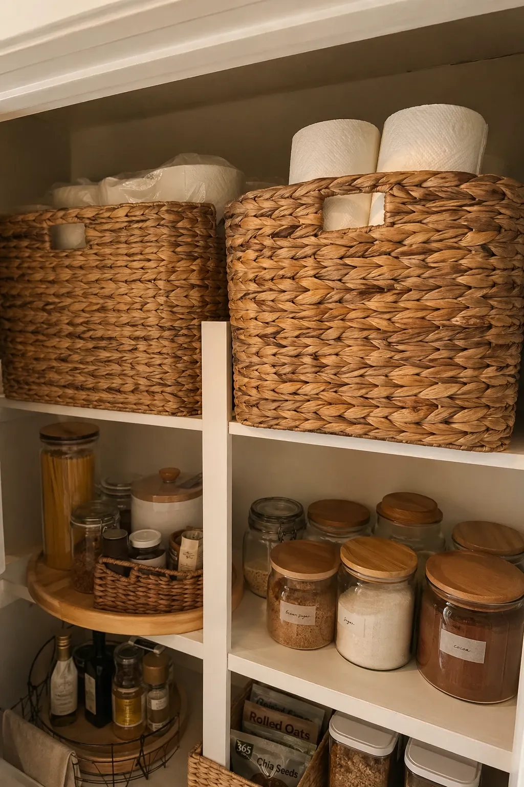 woven baskets for texture
