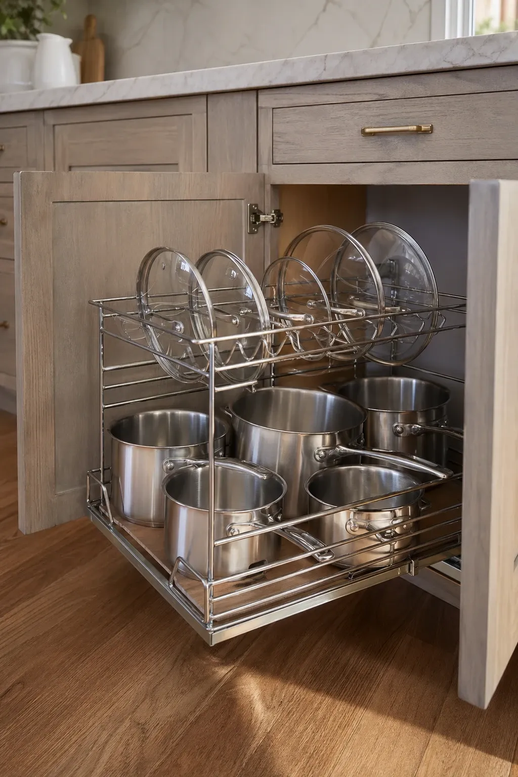 pull-out sliding rack