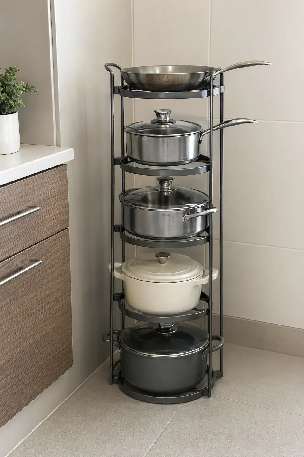 tall vertical pot tower