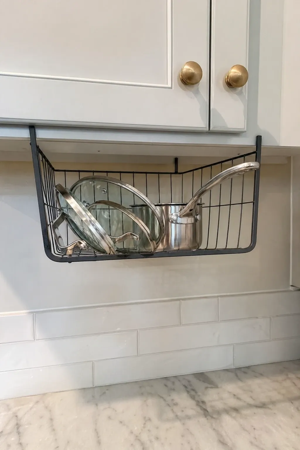 under-shelf hanging baskets