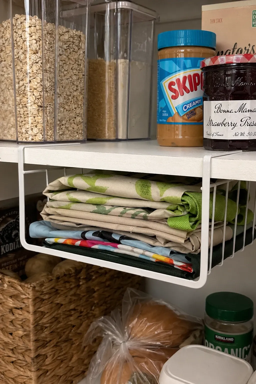 carabiner clips on a rod