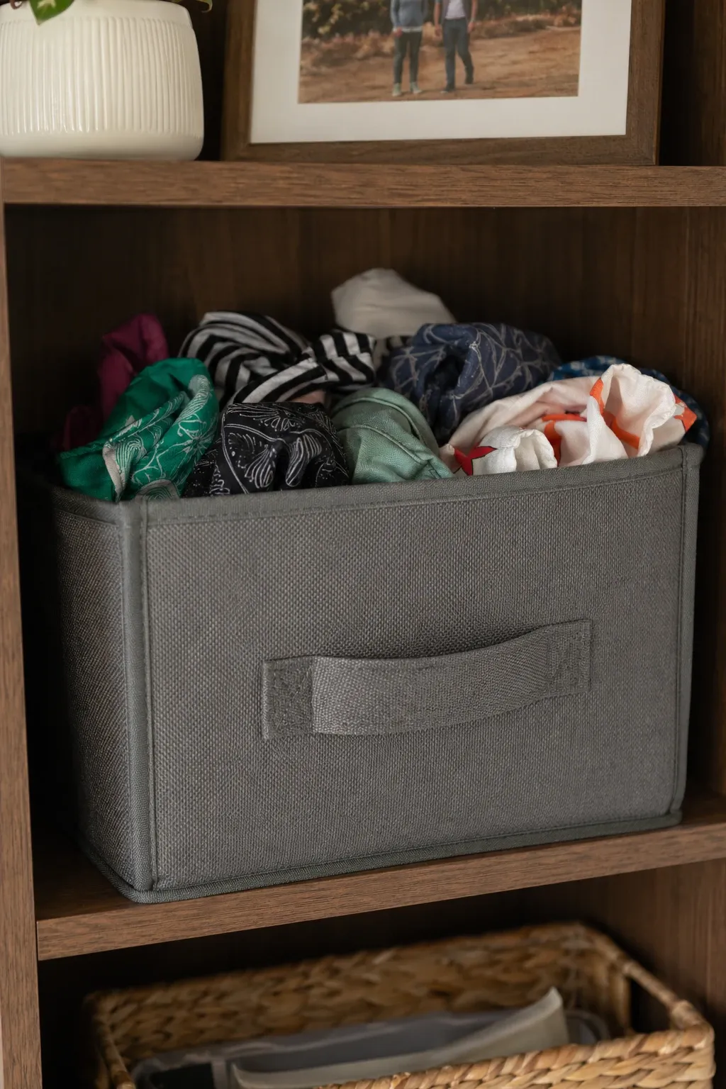 fabric storage bins
