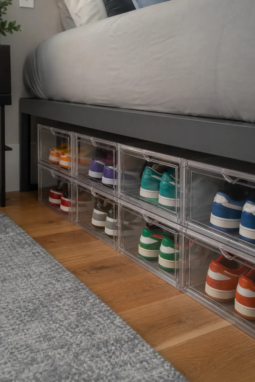 clear acrylic shoe boxes