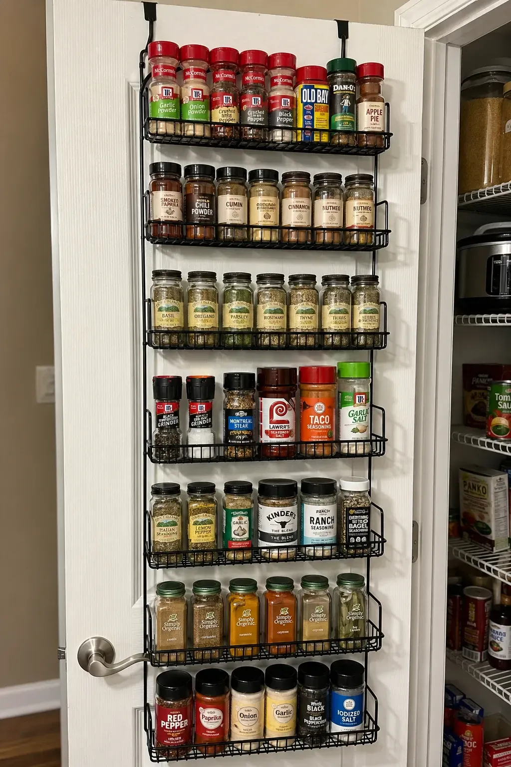 over-the-door spice rack