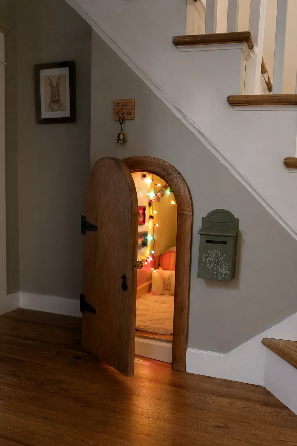 kids playroom in a stairs