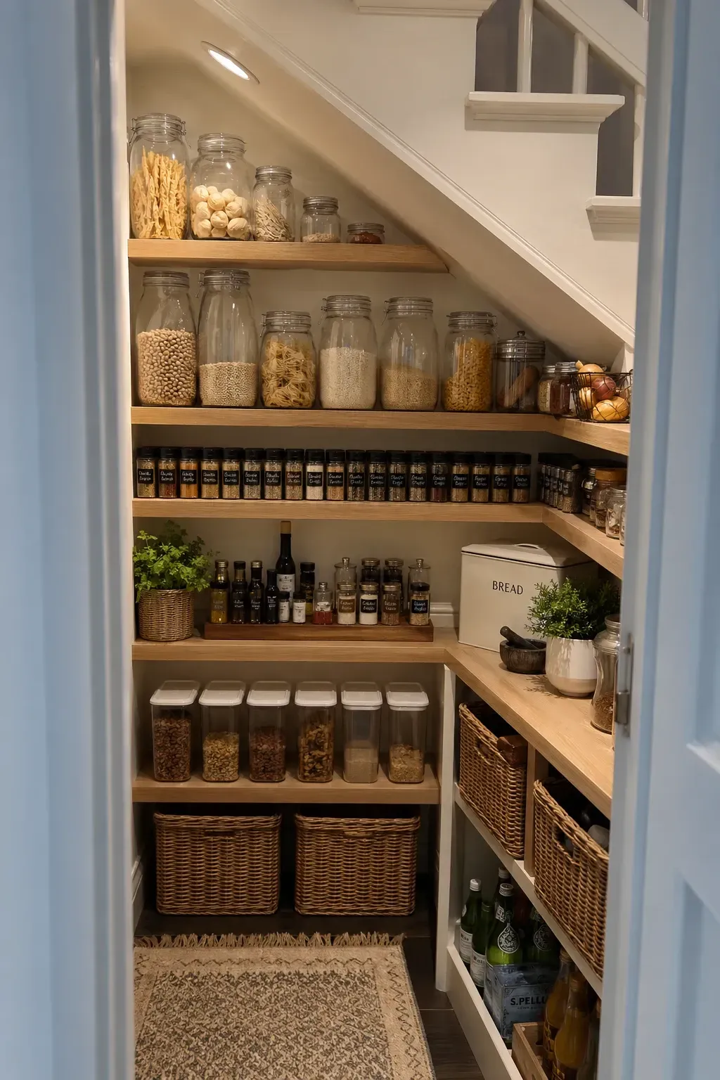 under-stair pantry in a stairs
