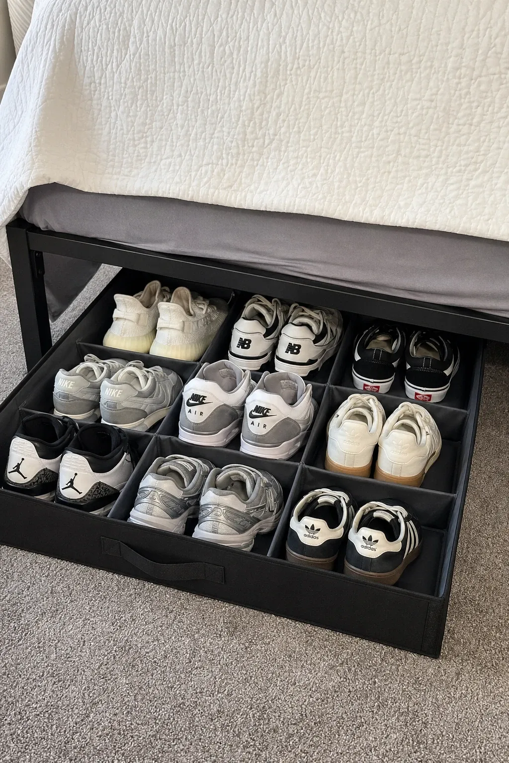 divided shoe organizers