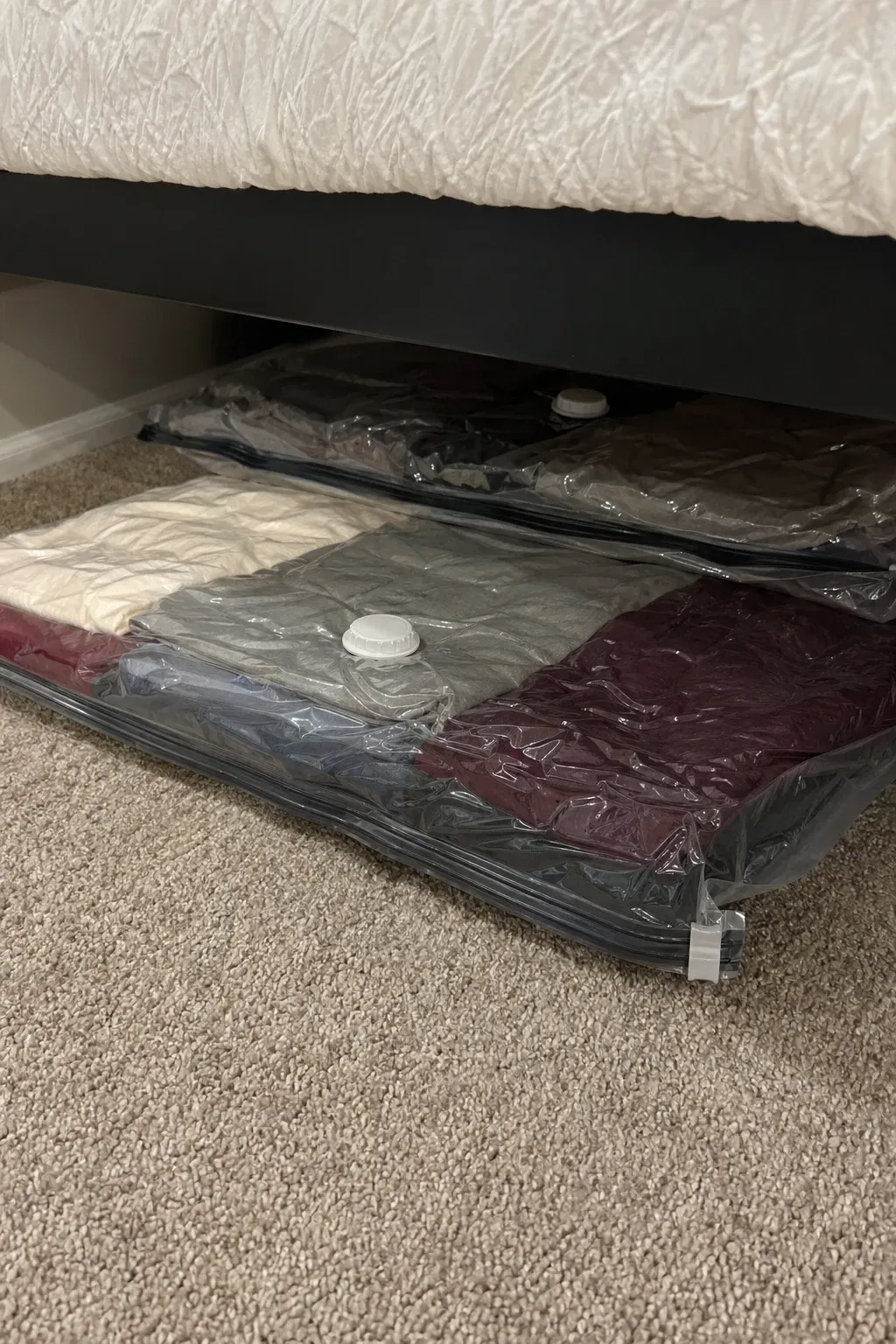 vacuum-sealed compression bags