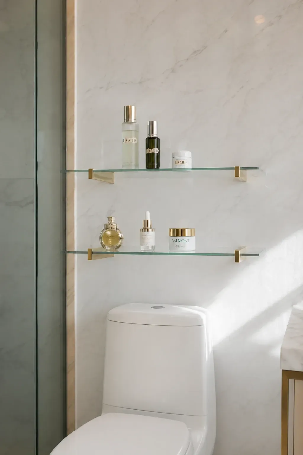 glass shelves