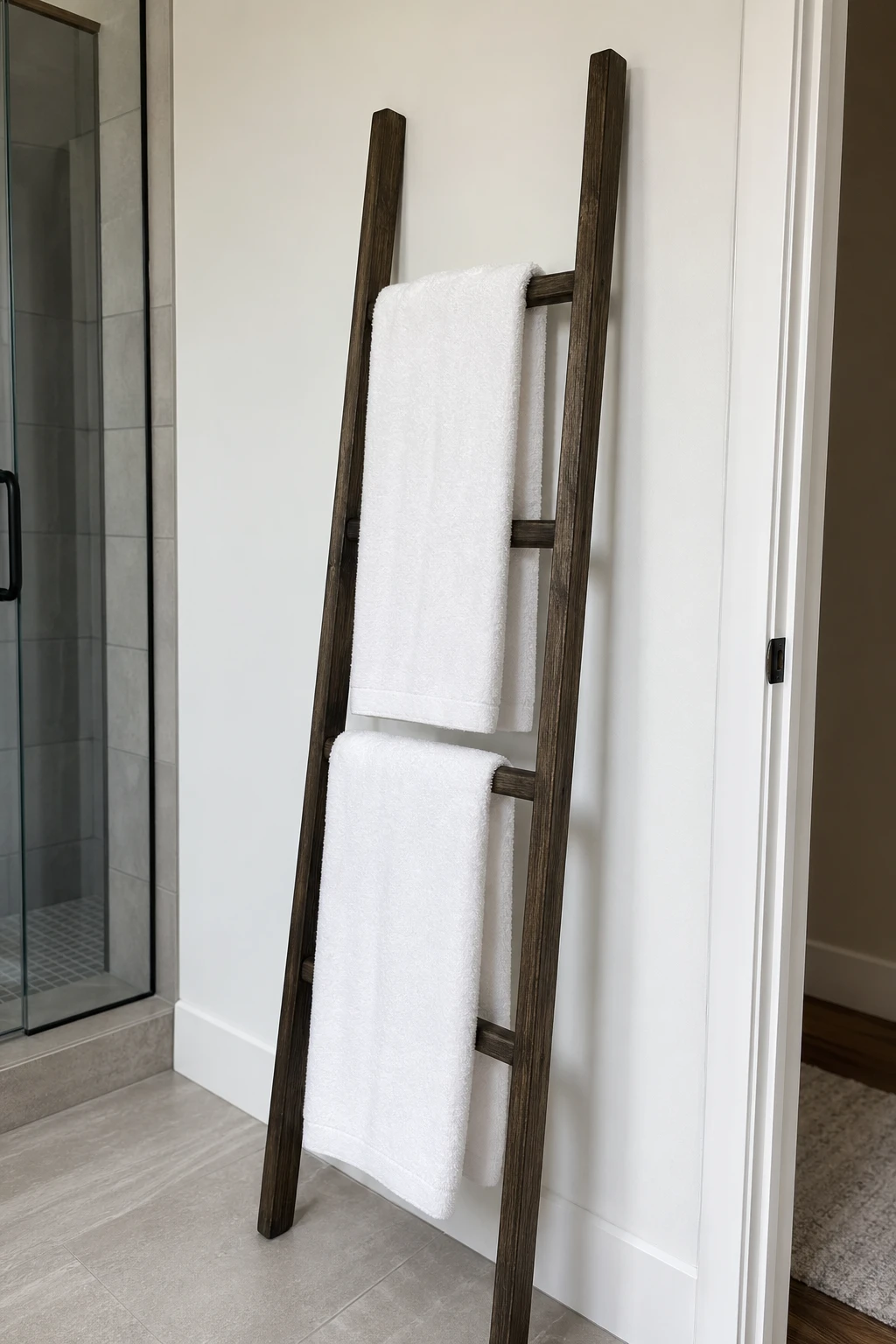 Vertical Ladder Towel Rack
