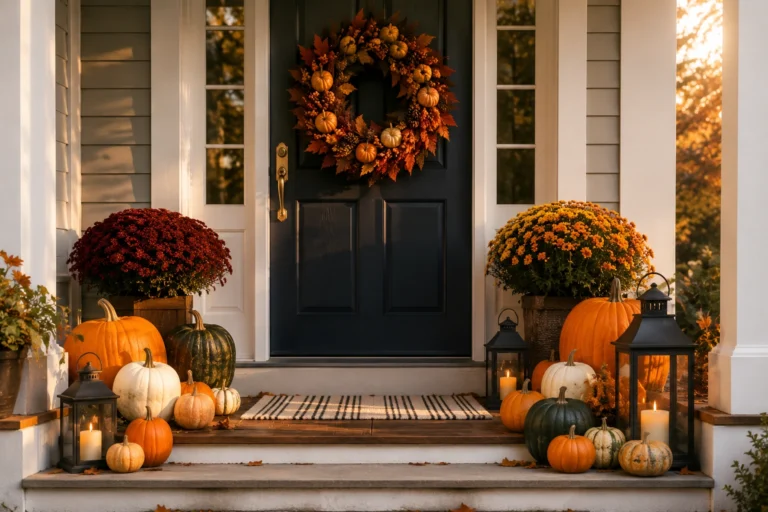 Embracing Autumn’s Charm: 15 Enchanting Fall Front Porch Decor Ideas