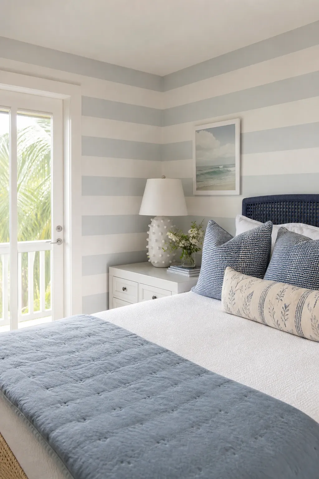 mural wallpaper in a bedroom
