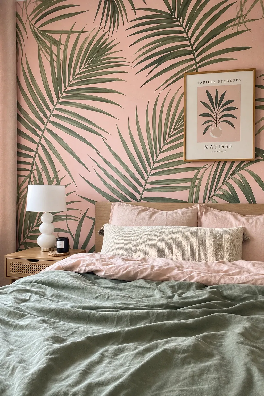subtle linen texture in a bedroom