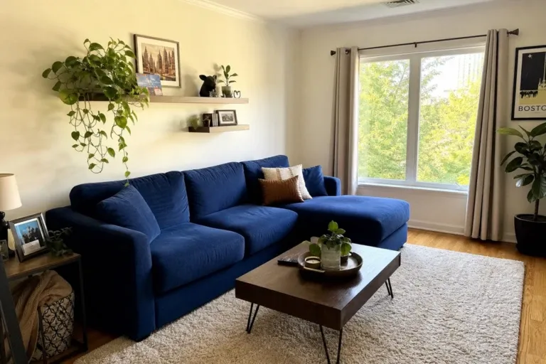 blue couch living room ideas that actually work