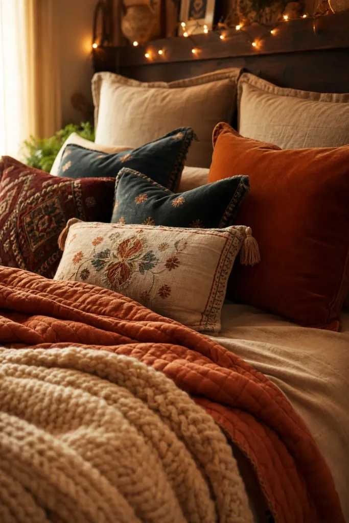 build a bed that looks impossible to leave in a bedroom