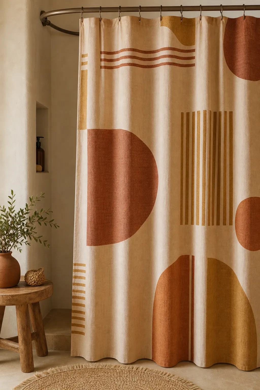 woven texture curtain