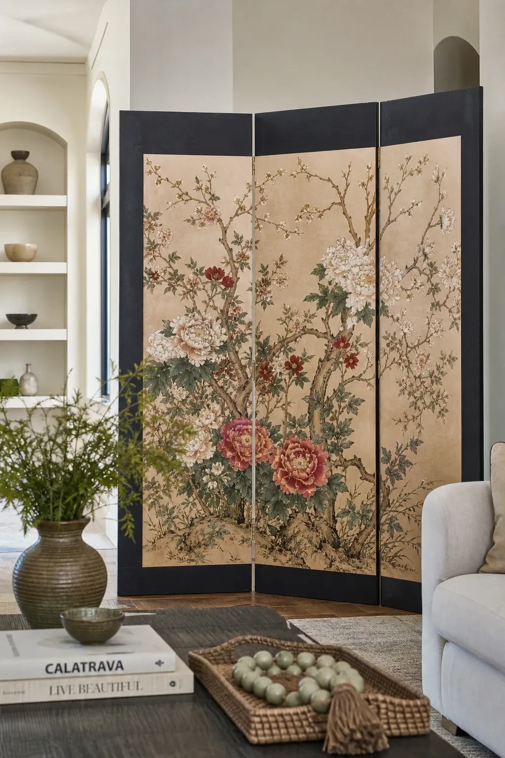 artistic folding screen