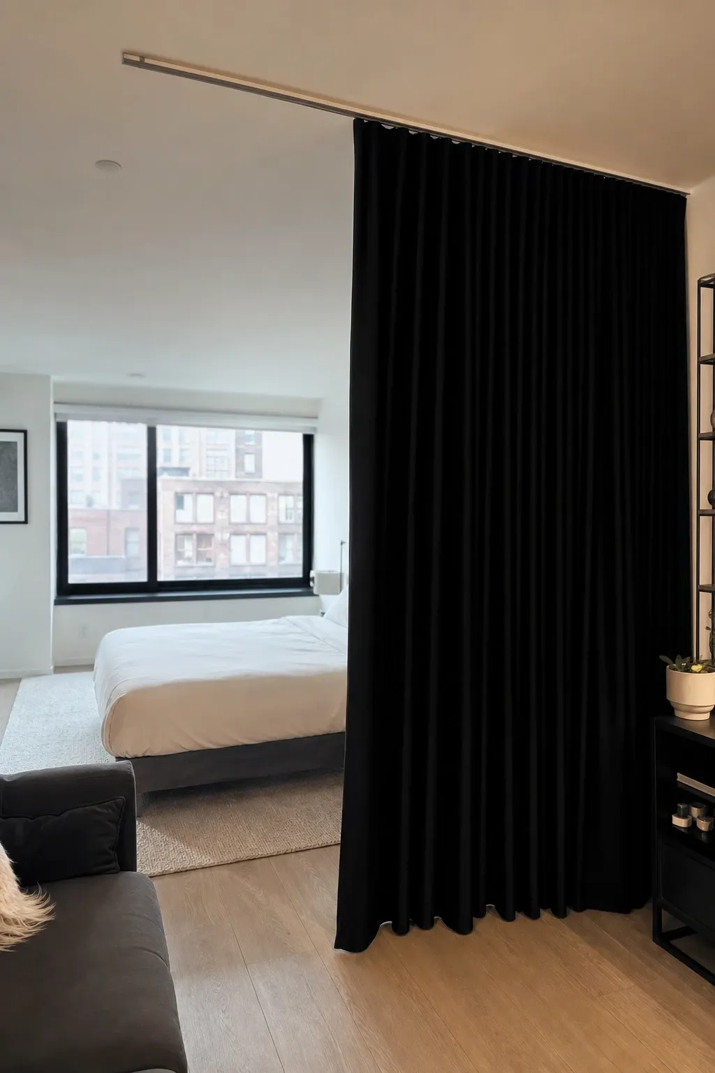 blackout curtain divider